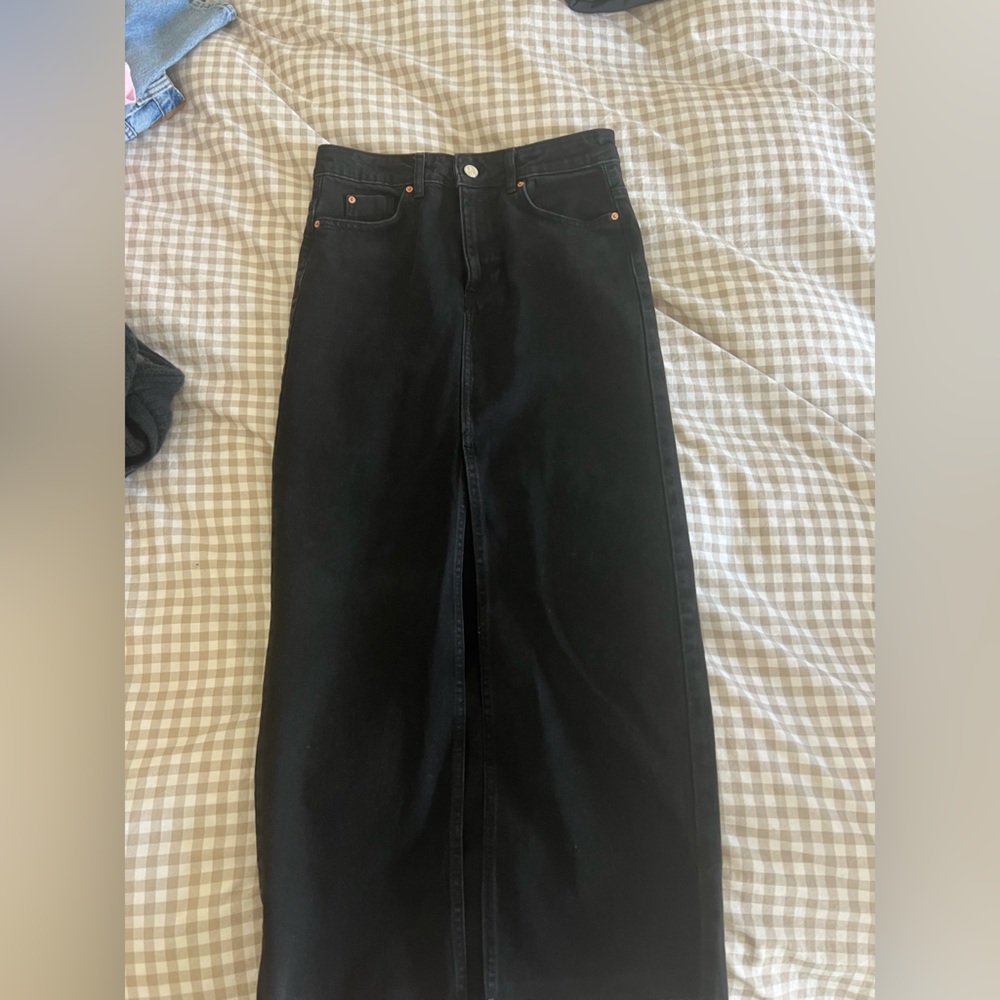 denim maxi skirt